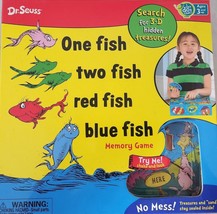 Dr Seuss One Fish, Two Fish, Red Fish, Blue Fish 3D Memory Game 2009 RARE! - $19.75