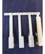 Casio LK-135 LK-230 LK-265 electronic keyboard white key set D-F-A-C keyset - $218.37 MXN