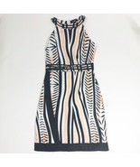 CBR Exclusive Collection Black White Striped Sleeveless Women&#39;s Sheath S... - $307.45 MXN