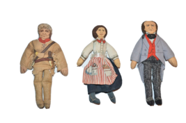 Red Cross Clara Barton Davy Crockett PT Barnum Doll Lot Hallmark Famous ... - $20.72