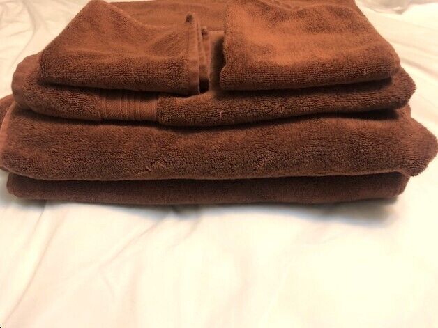 Primary image for 5-Piece Set of Ralph Lauren 100% Turkish Cotton Brown Towels