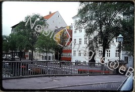 1974 Copenhagen Street Scene, Buildings, Boats, Cars, People Kodachrome Slide - £2.36 GBP