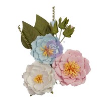 Prima Marketing Paper Flowers 10/Pkg-Enveloping Feeling, French Blue FG6... - $9.90