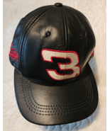 Vintage Dale Earnhardt #3 One Size Fits All Leather Trucker  Hat By J. H... - £23.72 GBP