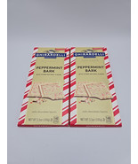 Lot Of 2 Ghirardelli Chocolate Squares Peppermint Bark Bar 3.5 Oz Each - €14,50 EUR