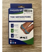 Toe Separators  Unisex  2 Pairs  + 1 Toe straightener Strap OSFM NEW - £9.54 GBP