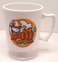 United Feature Syndicate Snoopy Coffee Cup Mug Plastic Peanuts 1965 Vintage - £13.12 GBP