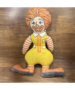 Ronald McDonald Plush Stuffed Autograph Doll 16&quot; Stuffed Vintage No Tags... - $314.14 MXN