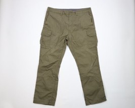 Vintage Orvis Mens 38x30 Faded Spell Out Outdoor Hiking Trail Cargo Pants Green - £42.55 GBP