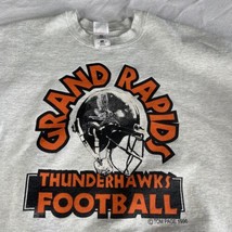 Grand Rapids Thunder Hawks Football Sweatshirt Men 2XL Minnesota High School Vtg - £18.46 GBP