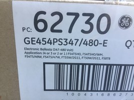Ge 62730 GE454PS347/480-E Ultra Start T5 Electronic Ballast 347-480V - £67.94 GBP