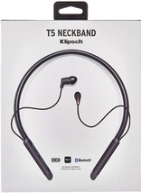 Klipsch T5 True Neckband Wireless In-Ear Earphones (Black) - $1,877.93 MXN