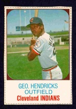 Cleveland Indians George Hendrick 1975 Hostess Baseball Card #140 ! - £2.56 GBP