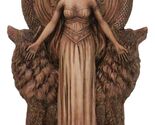Red Clay Finish Pagan Wicca Deity Hecate With She Dogs Triple Goddess Fi... - $37.99