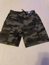 Boy&#39;s Abercrombie Kids Twill Cargo, Camo Shorts Size 11/12 Regular NWT - £12.43 GBP