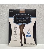 Miraclesuit Silky Finish Shaper Sheer Footed Tights Light Nude XL - $24.59 CAD