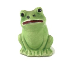 Vintage Hand Painted Frog Figurine 1.5&quot; Tall - Tots adorable Ribbit! - £11.89 GBP