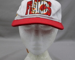 Calgary Flames Hat (VTG) -  Flames Block Script - Adult Draw Stringback - $49.00