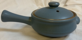 (1) Individual French Onion Soup Denby Echo Blue Casserole with Handle England - £18.64 GBP