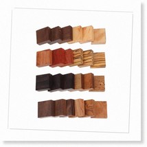 Nature&#39;s Treasures: Handcrafted Wood Ring Blanks - 24pcs of Stabilized Wood Ring - $70.28