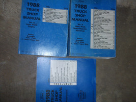1988 Ford F-150 F250 F-250 350 Bronco Truck Service Shop Repair Manual Set OEM - £230.29 GBP