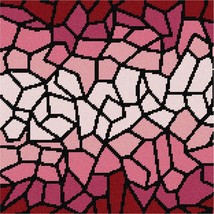 Pepita Needlepoint kit: Mauve Collection Ombre Stained Glass, 12&quot; x 12&quot; - £106.41 GBP+