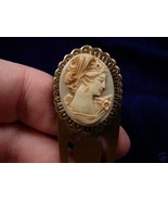 (CBS38-1) Lady flower Gray CAMEO BOOKMARK book mark books reader library - £22.89 GBP