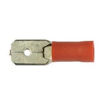 K4 1/4&quot; Red Male Slide On Terminal For 18-22 Gauge Wire/Qty 100 Pack - £12.74 GBP