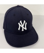 New Era Yankees Hat MLB Baseball Cap Fitted Navy Blue Adult - $15.99