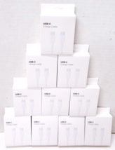 Lot of 10- 3' - USB-C to USB- C Cable Fast Charging Cord For iPhone 16 1... - $14.24