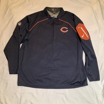 Chicago Bears Alpha Fly Rush 3/4 Zip Hot Jacket Size-3XL - £47.18 GBP