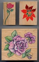 Set Of 3 FLORAL-RELATED Stamps - Brand New, Made In Usa - £21.29 GBP