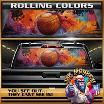 Rolling Colors - Truck Back Window Graphics - Customizable - £45.39 GBP+