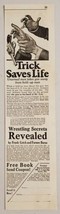 1922 Print Ad Wrestling Secrets Revealed Man Takes Gun from Robber Omaha,NE - £9.12 GBP