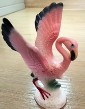 Vintage Pink Flamingo Figurine 3 Inch Bird Decor Retro Collectible - $136.28 MXN
