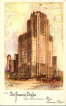 1940s Postcard San Francisco California CA Sir Francis Drake Hotel Advertising - £3.01 GBP