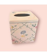 Vintage Bernarda Portugal Floral Kleenex Tissue Box Cover Ceramic Bathroom - $40.08 CAD