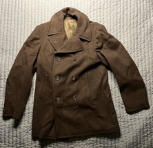 Vintage US United States Navy 100% Wool Peacoat Men’s Size 38 Black - $74.25