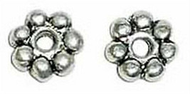 5mm Antiqued Pewter Daisy Spacers (50) Lead-Safe! - £1.04 GBP