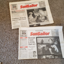 Vintage LOT of 2 St. Louis Park MN Sun Sailor Paper Newspaper October 31 2001 - £15.17 GBP