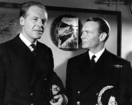 Above Us The Waves John Mills in Front of map on Wall 16x20 Canvas - £54.81 GBP
