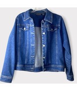 Relativity Denim Button up Jacket cotton spandex blend Size Medium - £38.94 GBP