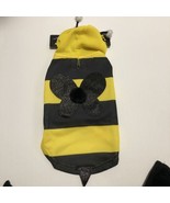 Dog Costume Bumble Bee Yellow Black Hoodie Sweater Size Small New - $12.83