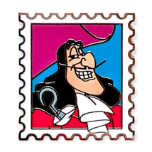 Peter Pan Disney Pin: Captain Hook Stamp - $12.90
