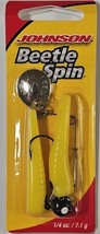 Johnson Beetle Spin  1/4 oz Yellow Black Dot Fishing Lure BSVP1/4-YBD  - £6.10 GBP