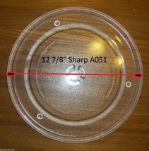 12 7/8" Sharp A051 Microwave Glass Turntable Plate/Tray Used Clean Condition - $53.89