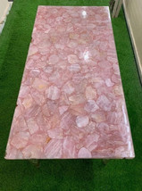 Rose Quartz Table Top, Quartz Stone Countertop Coffee Table Restaurant Decor - £3,103.75 GBP