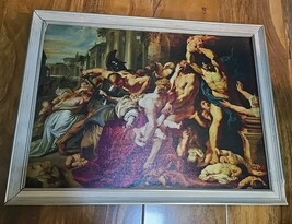 PAUL RUBENS THE MASSACRE OF THE INNOCENTS PRINT PICTURE ON CANVAS 44 X 3... - $84.00