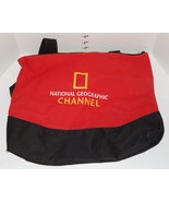 VINTAGE NATIONAL GEOGRAPHIC TRAVEL TOTE BAG 20&quot; X 15&quot; Red Yellow black Z... - $24.70