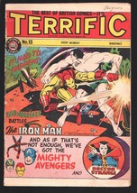 Terrific #13 1967-British edition features Avengers #12-Iron Man vs Sub-Marin... - $54.32